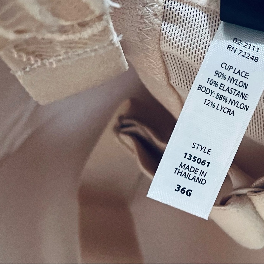 Paramour36G Lace Bra in Cream - Picture 3 of 4